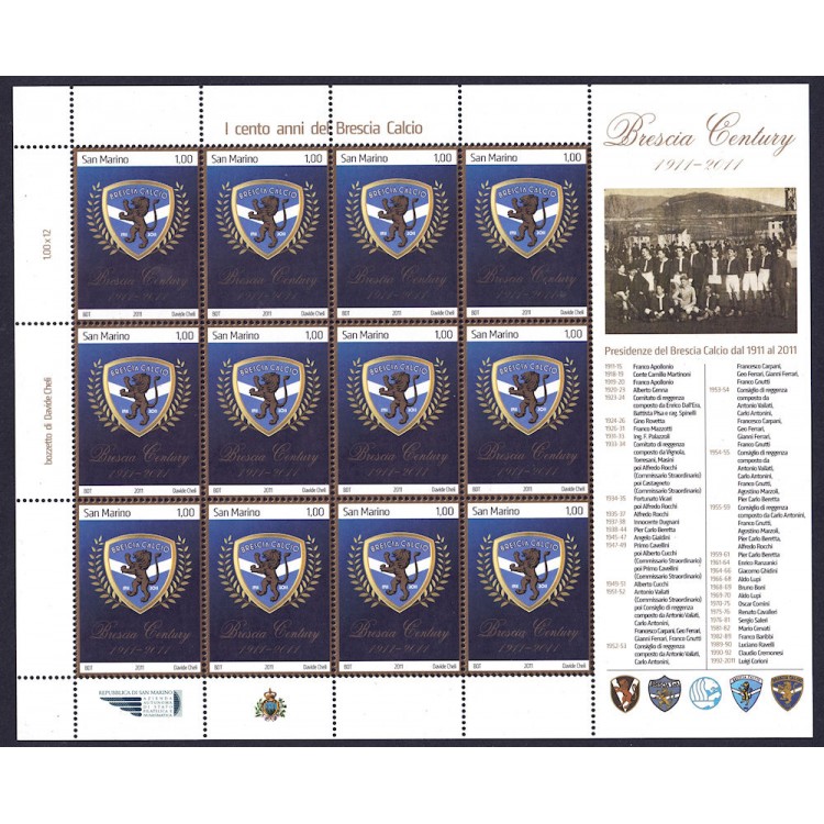 SAN MARINO 2011 Brescia calcio MF MNH**