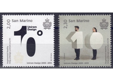 SAN MARINO 2015 Corso di laurea in design 2v MNH**