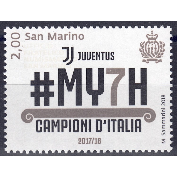 SAN MARINO 2018 Juventus Italian Champion MNH**
