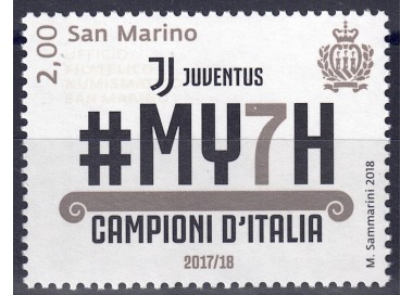 SAN MARINO 2018 Juventus Campione d'Italia MNH**