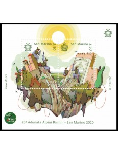SAN MARINO 2020 Adunata degli alpini BF MNH**