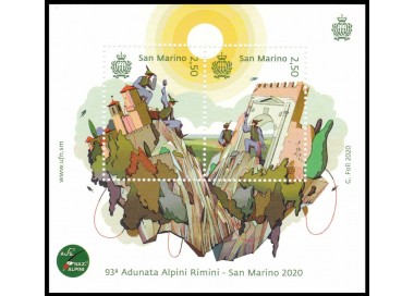 SAN MARINO 2020 Adunata degli alpini BF MNH**