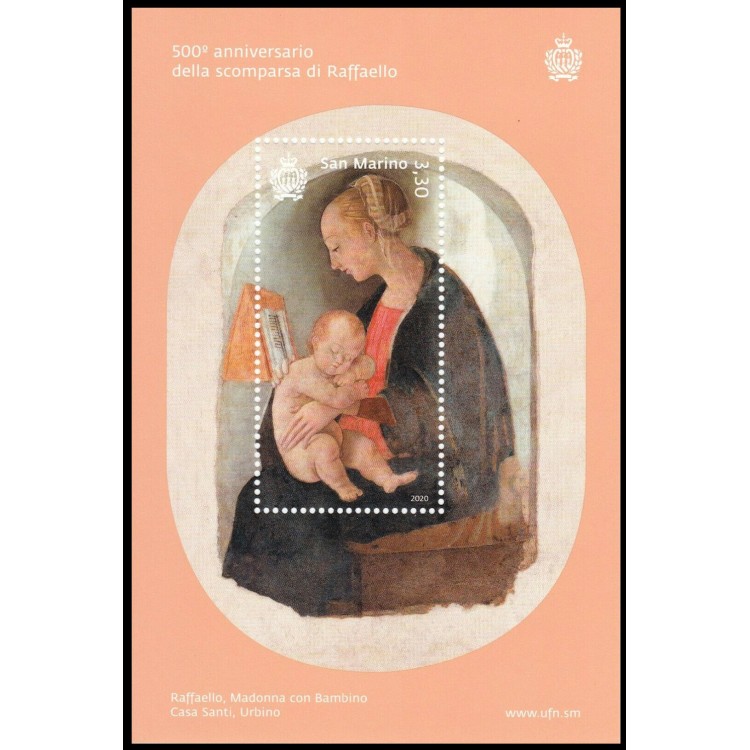 SAN MARINO 2020 Raffaello Sanzio s/s MNH**