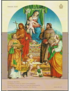 SAN MARINO 2020 Christmas s/s MNH**