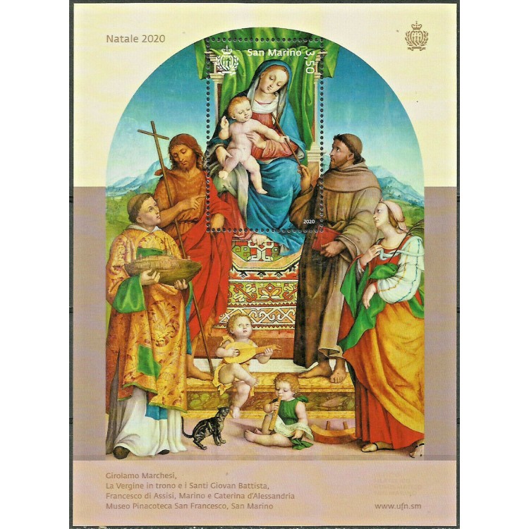 SAN MARINO 2020 Natale BF MNH**