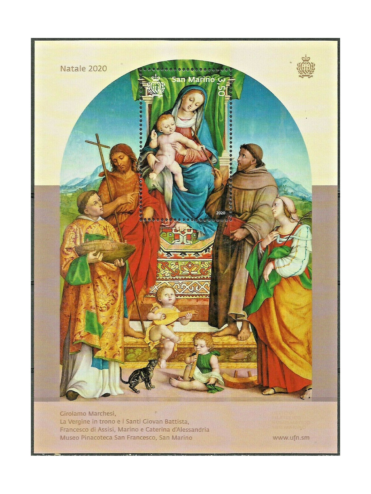 SAN MARINO 2020 Natale BF MNH**