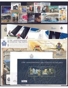 SAN MARINO 2013 Complete vintage 16v + 8 s/s MNH**