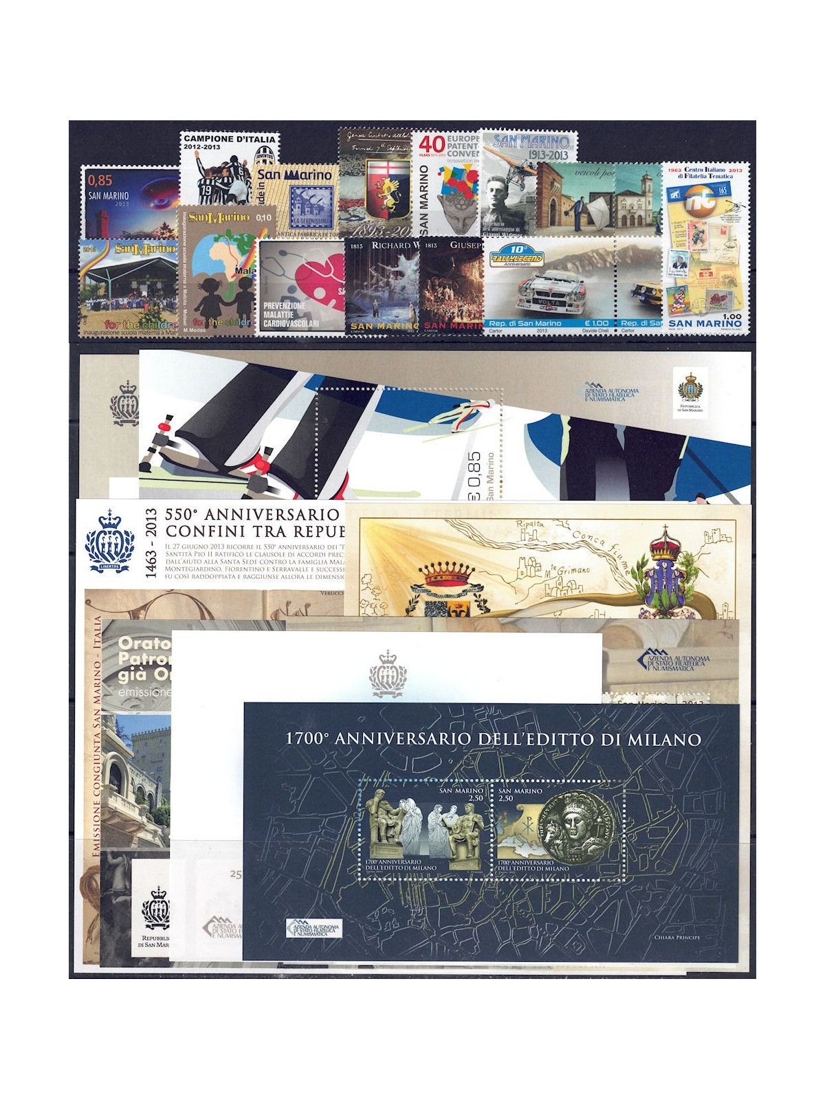 SAN MARINO 2013 Complete vintage 16v + 8 s/s MNH**