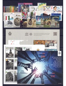 SAN MARINO 2014 Complete Year 23v + 3 s/s MNH**