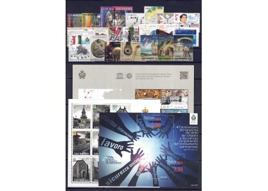 SAN MARINO 2014 Annata completa 23v + 3 BF MNH**