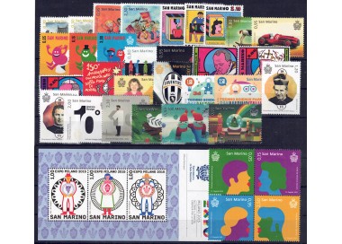 SAN MARINO 2015 Complete Year 34v + 1 s/s MNH**