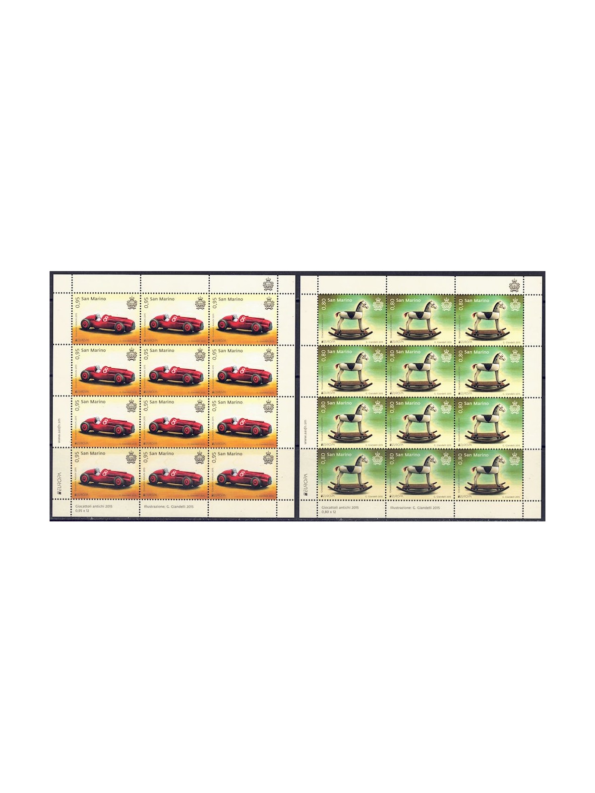 SAN MARINO 2015 Europe 2 m/s MNH**