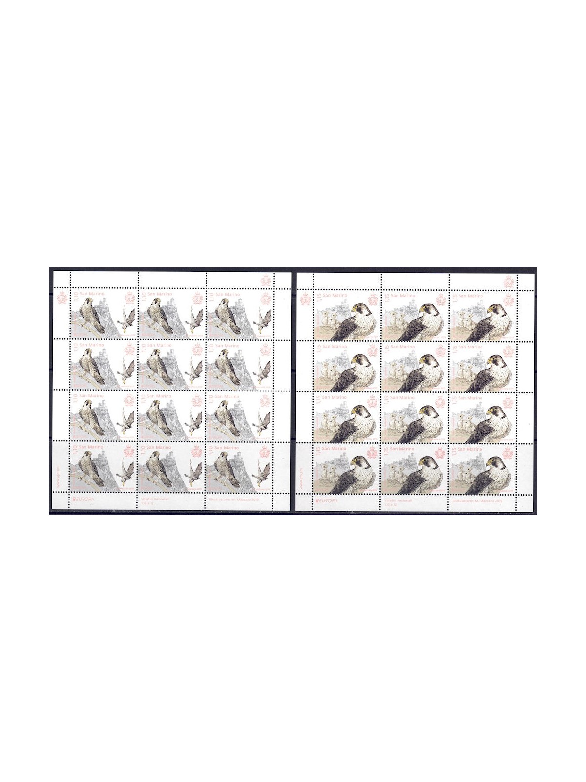 SAN MARINO 2019 Europe 2 m/s MNH**