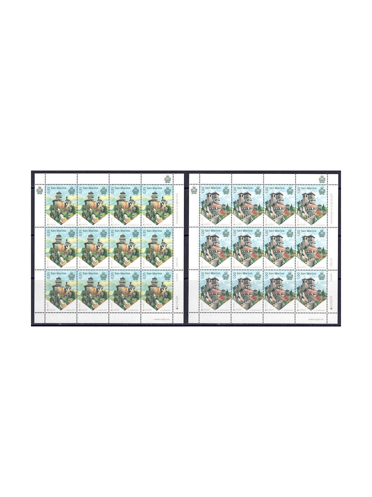 SAN MARINO 2017 Europe 2 m/s MNH**