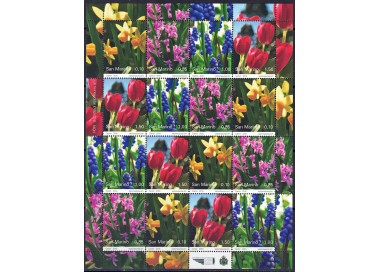 SAN MARINO 2010 Fiori MF MNH**