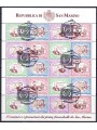 SAN MARINO 1997 First stamp of San Marino m/s us
