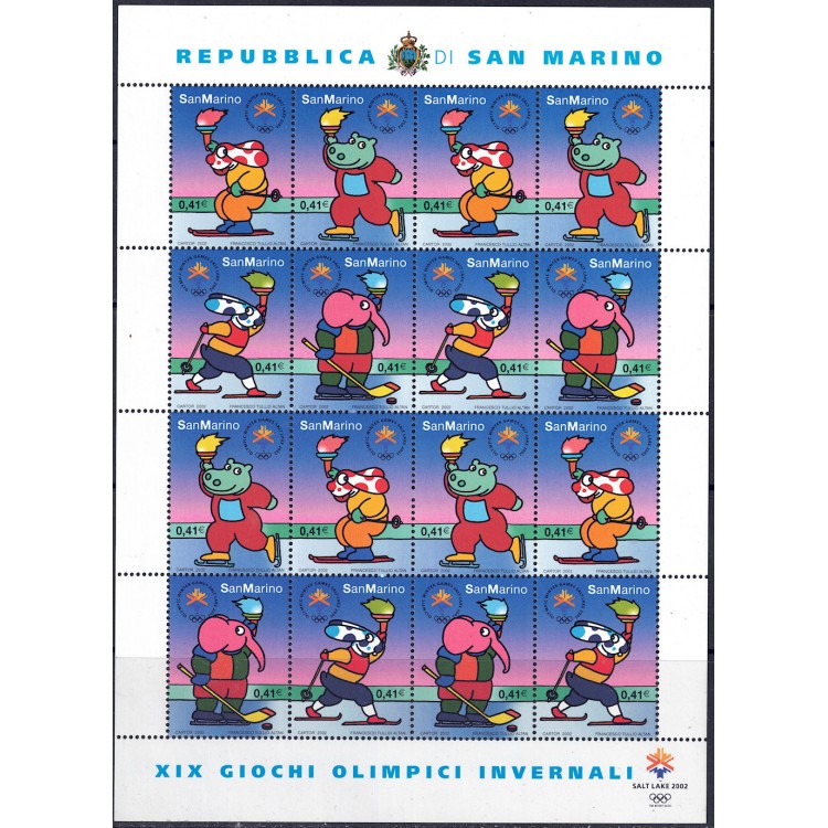 SAN MARINO 2002 Winter Olympics m/s MNH**