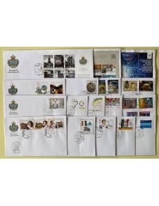 FDC SAN MARINO 2014 Complete Year 17 Envelopes nv