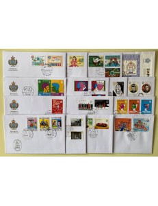 FDC SAN MARINO 2015 Annata completa 15 Buste nv