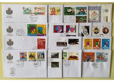 FDC SAN MARINO 2015 Complete Year 15 Envelopes nv