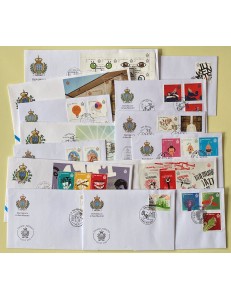 FDC SAN MARINO 2016 Complete Year 14 Envelopes nv