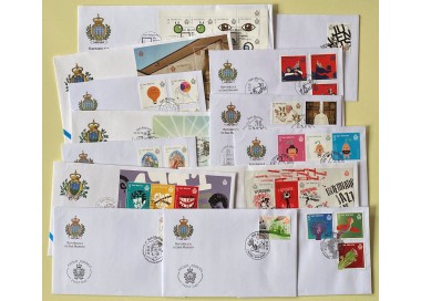 FDC SAN MARINO 2016 Complete Year 14 Envelopes nv
