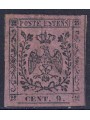 DUCATO DI MODENA 1855-57 Segnatasse per giornali (9c violetto) MH*