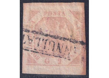 REGNO DI NAPOLI 1858 2 grana rosa chiaro (II tavola) us