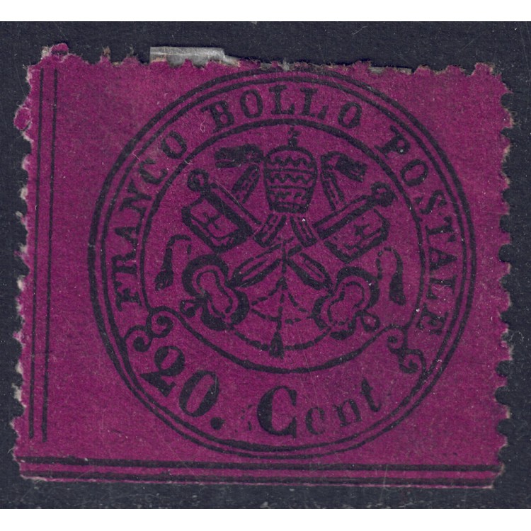 STATO PONTIFICIO 1868 Terza emissione (20c solferino) MH*