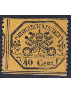 PAUL STATE 1868 Third issue (40c lemon yellow) MH*
