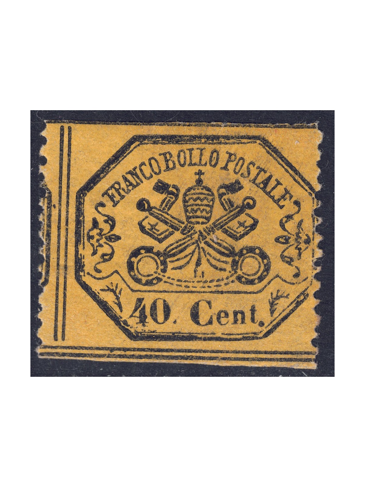 PAUL STATE 1868 Third issue (40c lemon yellow) MH*