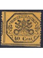 STATO PONTIFICIO 1868 Terza emissione (40c giallo limone) MH*