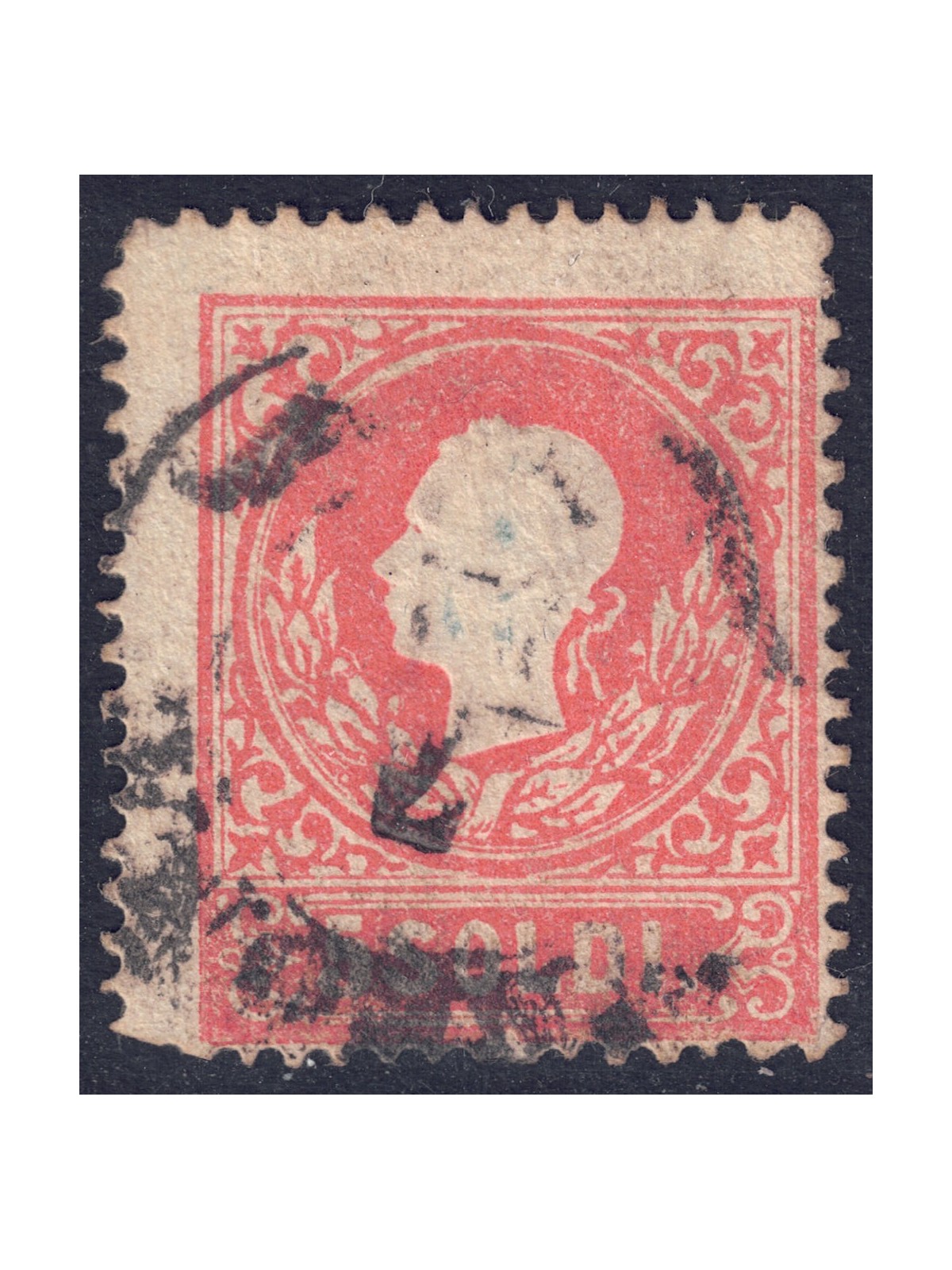 REGNO LOMBARDO VENETO 1858-62 Seconda emissione (5s rosso) 1° tipo us