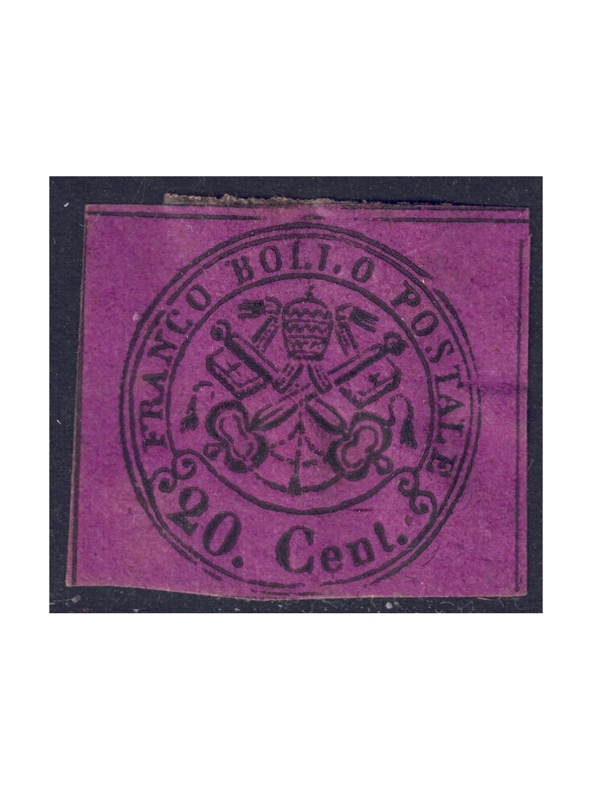 PAUL STATE 1867 Second issue (20c Indian red) MH*