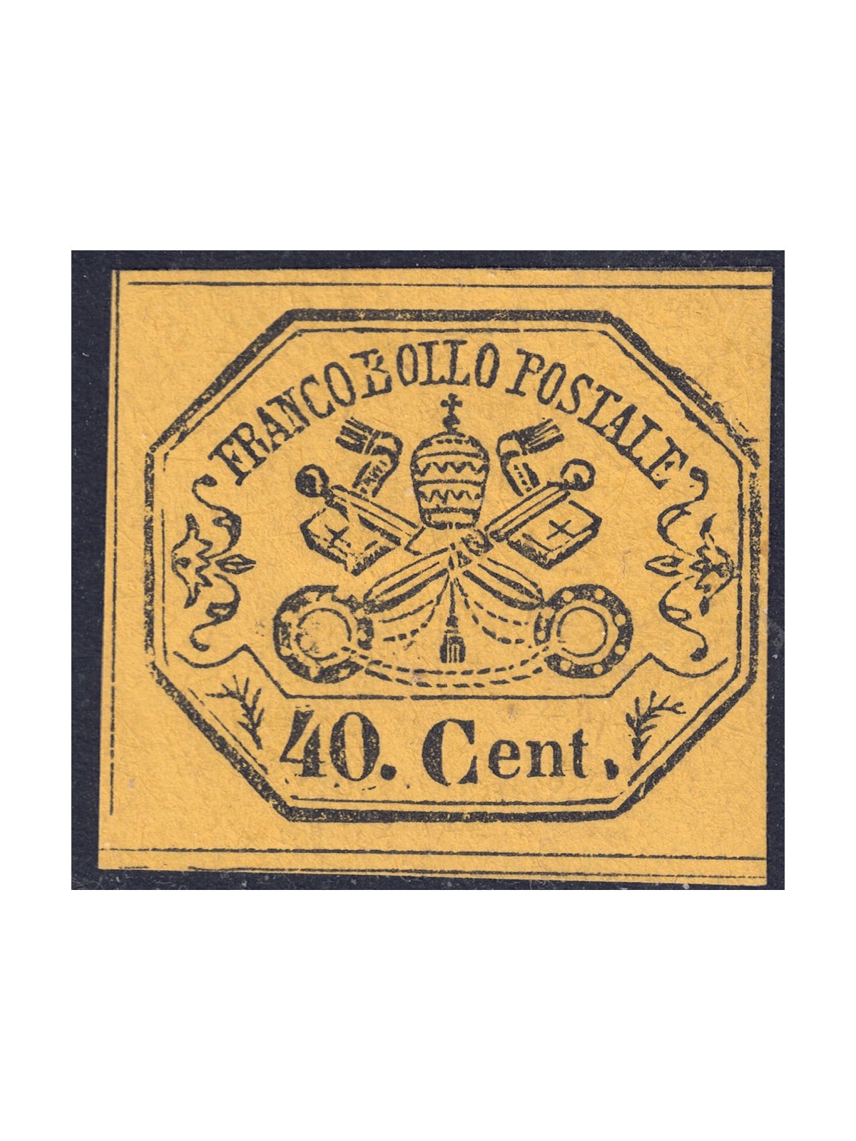 PAUL STATE 1867 Second issue (40c yellow) MH*