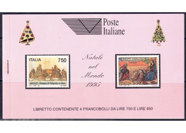 ITALY 1995 Souvenir Booklet Christmas in the World MNH**