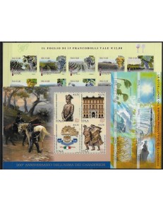 ITALIA 2014 Annata completa 64v + 3 BF MNH**