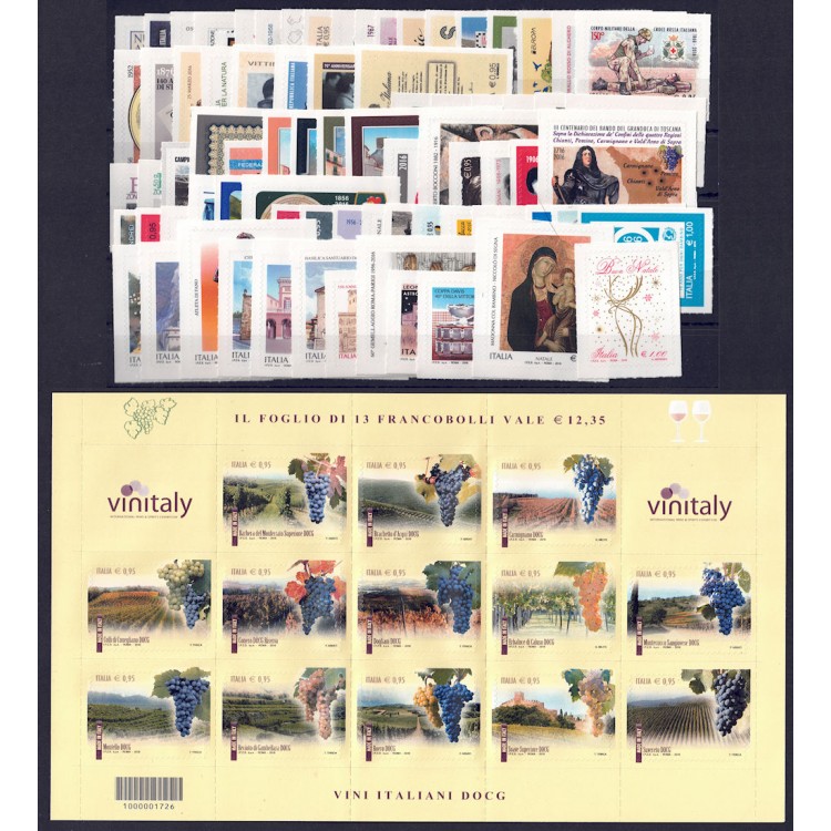 ITALY 2016 Complete vintage 78v + 1 s/s MNH**