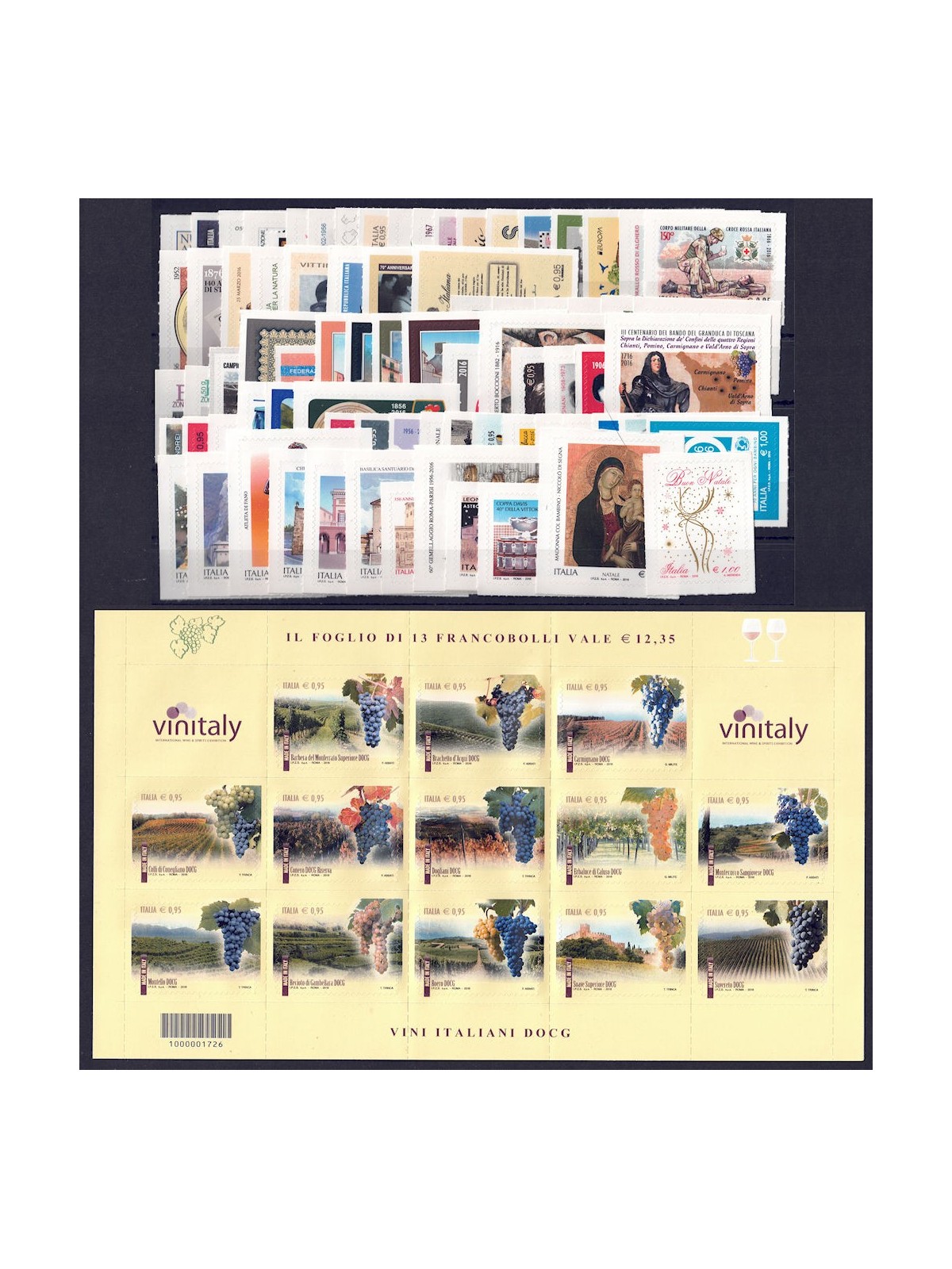 ITALY 2016 Complete vintage 78v + 1 s/s MNH**