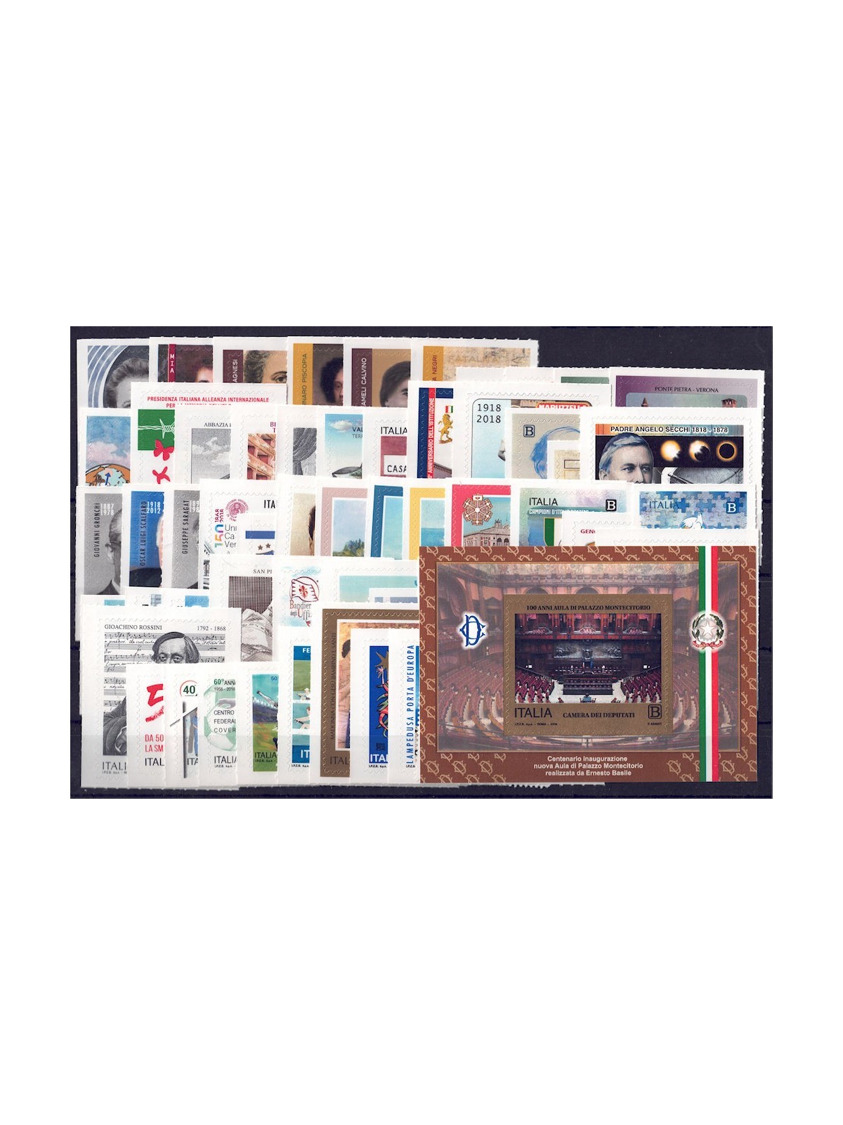 ITALIA 2018 Annata completa 58v + 1 BF MNH**