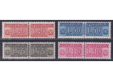 ITALY 1955-58 Concessionary parcels 4v MNH**