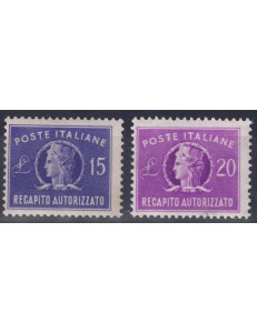 ITALIA 1949-52 Recapito autorizzato 2v MNH**