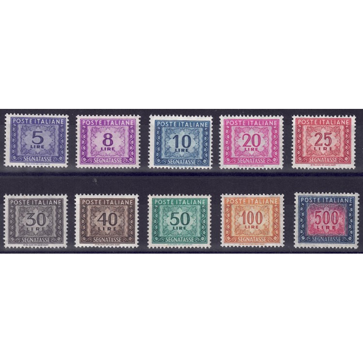 ITALIA 1955-66 Segnatasse (stelle) 10v MNH**
