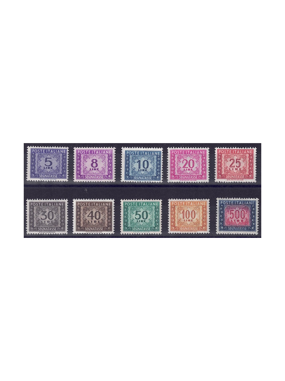 ITALIA 1955-66 Segnatasse (stelle) 10v MNH**
