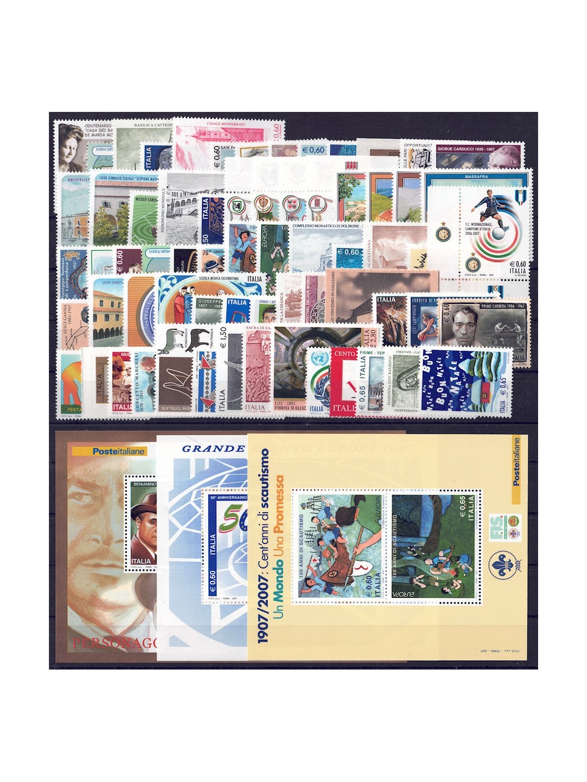 ITALY 2007 Complete Vintage 66v + 3 s/s MNH**