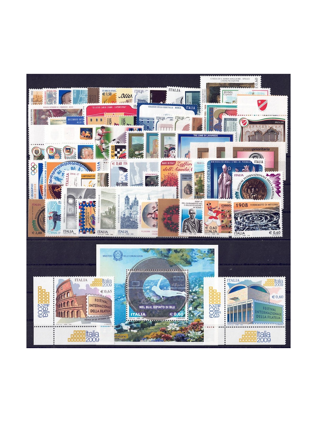 ITALIA 2008 Annata Completa 66v + 1 BF MNH**