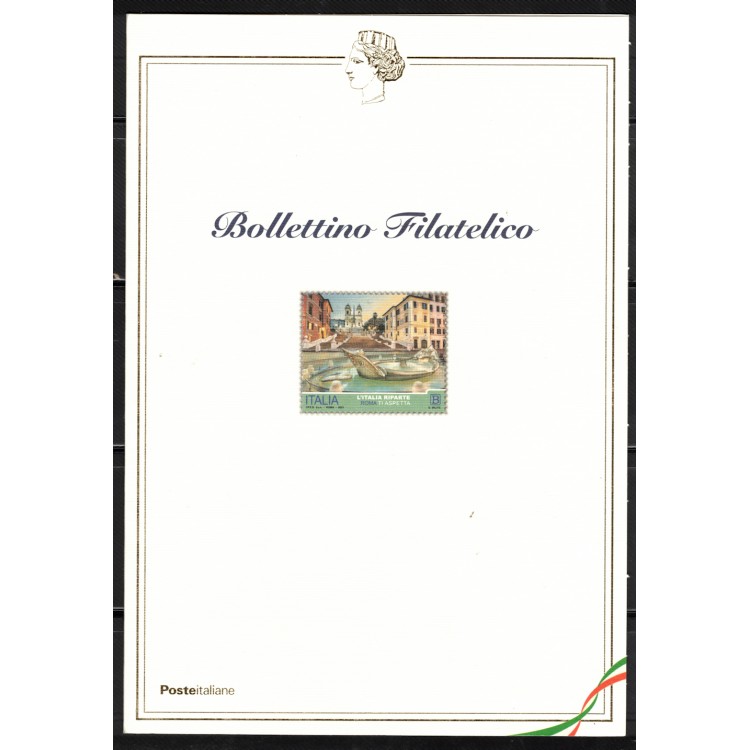 ITALIA 2021 L'Italia riparte (Milano) Bollettino Filatelico