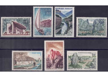FRANCE 1965 Tourist series 7v MNH**