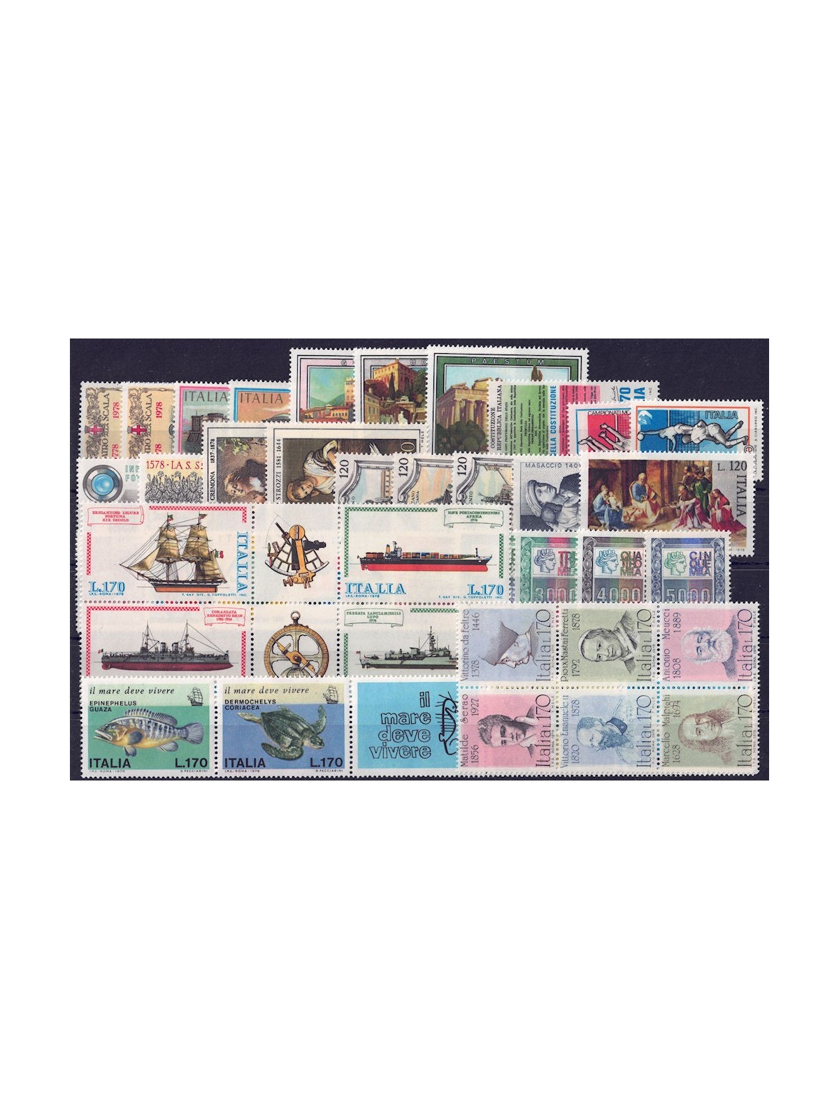 ITALY 1978 Complete Year 42v MNH**