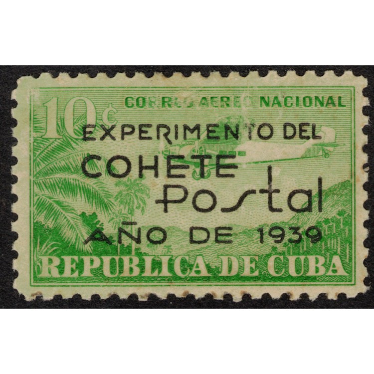 CUBA 1939 Cohete Postal Experiment MH*